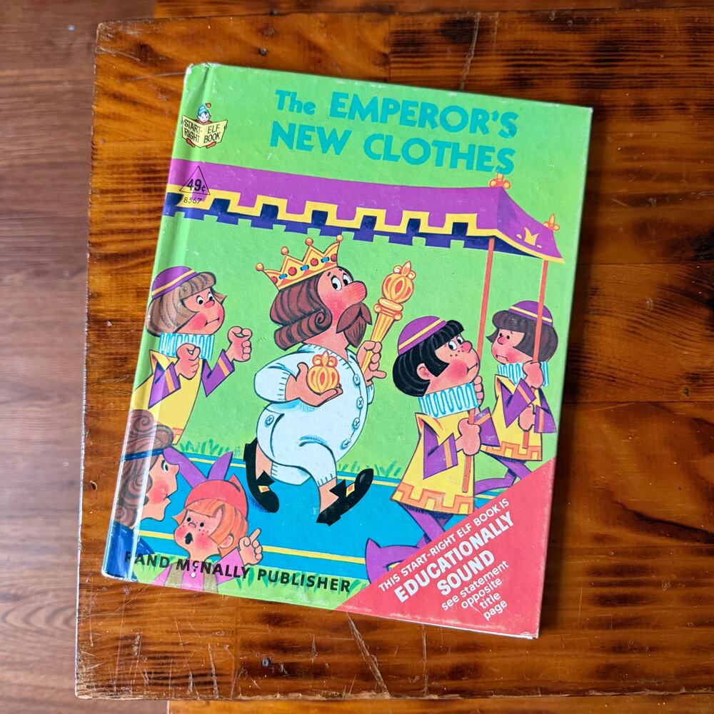 Vintage 1968 The Emperor's New Clothes Educationally Sound Hardcover Book